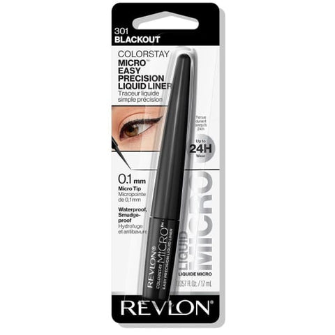 REVLON Colorstay Micro Easy Precision Liquid Eyeliner BLACKOUT 301 eye liner - Health & Beauty:Makeup:Eyes:Eyeliner