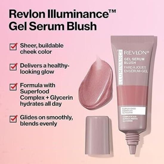 REVLON Illuminance Gel Serum Blush ENCHANTED MAUVE 110 - Health & Beauty:Makeup:Face:Blush