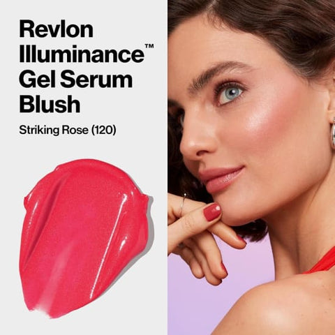 REVLON Illuminance Gel Serum Blush STRIKING ROSE 520 - Health & Beauty:Makeup:Face:Blush