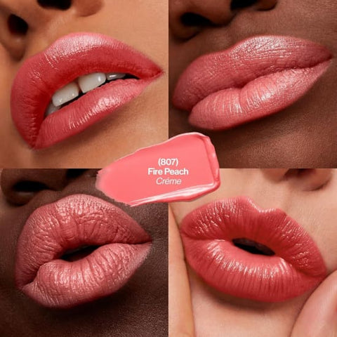 REVLON Super Lustrous Creme Lipstick FIRE PEACH 807 NEW - Health & Beauty:Makeup:Lips:Lipstick