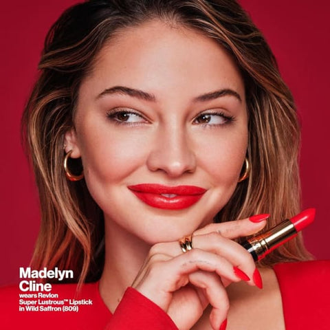 REVLON Super Lustrous Creme Lipstick WILD SAFFRON 809 NEW red - Health & Beauty:Makeup:Lips:Lipstick