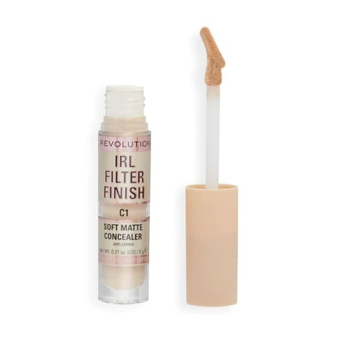 REVOLUTION BEAUTY IRL Filter Finish Soft Matte Concealer C1 waterproof - Health & Beauty:Makeup:Face:Concealer