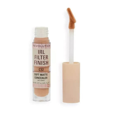 REVOLUTION BEAUTY IRL Filter Finish Soft Matte Concealer C12 waterproof - Health & Beauty:Makeup:Face:Concealer