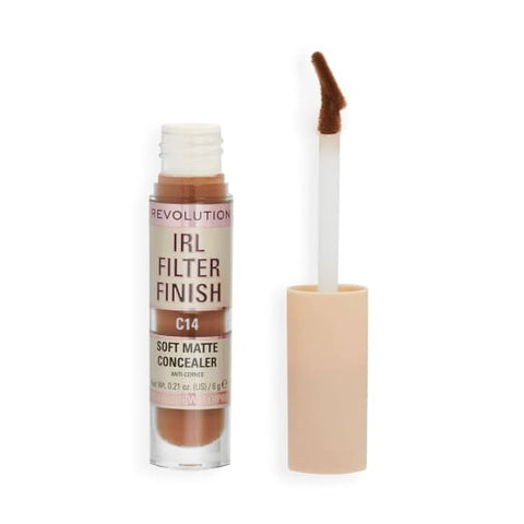 REVOLUTION BEAUTY IRL Filter Finish Soft Matte Concealer C14 waterproof - Health & Beauty:Makeup:Face:Concealer