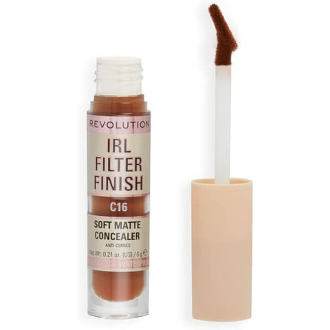 REVOLUTION BEAUTY IRL Filter Finish Soft Matte Concealer C16 waterproof - Health & Beauty:Makeup:Face:Concealer