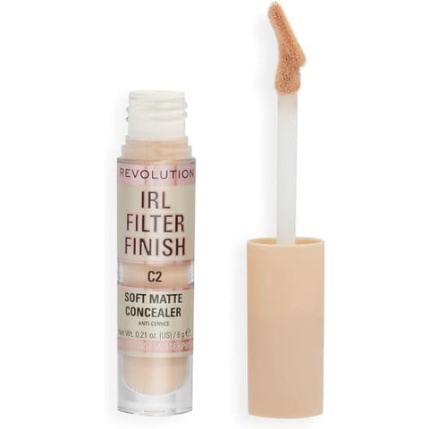 REVOLUTION BEAUTY IRL Filter Finish Soft Matte Concealer C2 waterproof - Health & Beauty:Makeup:Face:Concealer