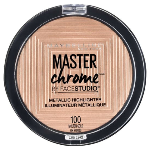 MAYBELLINE Master Chrome Metallic Highlighter MOLTEN GOLD 100 new - Health & Beauty:Makeup:Face:Bronzer Contour & Highlighter